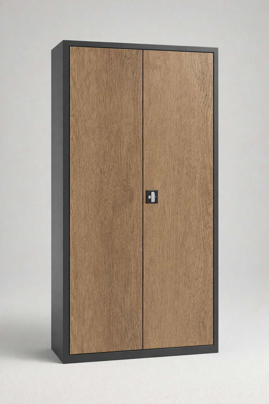 Kovová kancelářská skříň Sbm 203M DĄB - uspořádané uložení dokumentů, pořadačů a spisů v