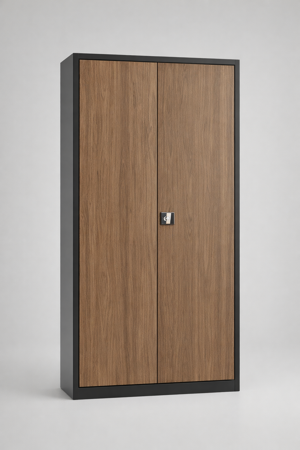 Kovová kancelářská skříň Sbm 203M ORZECH WŁOSKI - uspořádané uložení dokumentů, pořadačů a spisů v