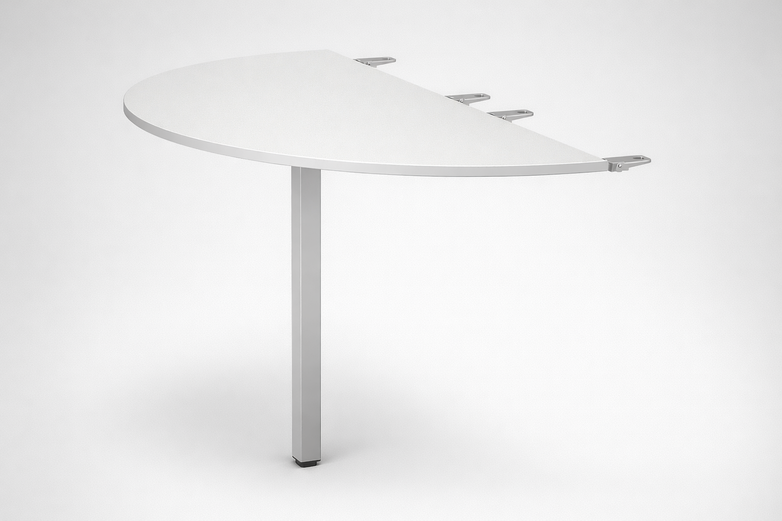 Office table Łącznik półokrągły 80 - repeatable workstations, linked tabletops and easier