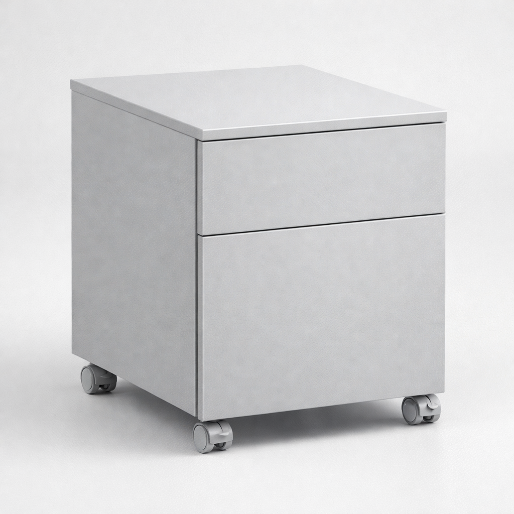 Desk-side pedestal Szafka przybiurkowa Szpp 520 - fronty z płyty - fast access to documents, supplies and daily equipment