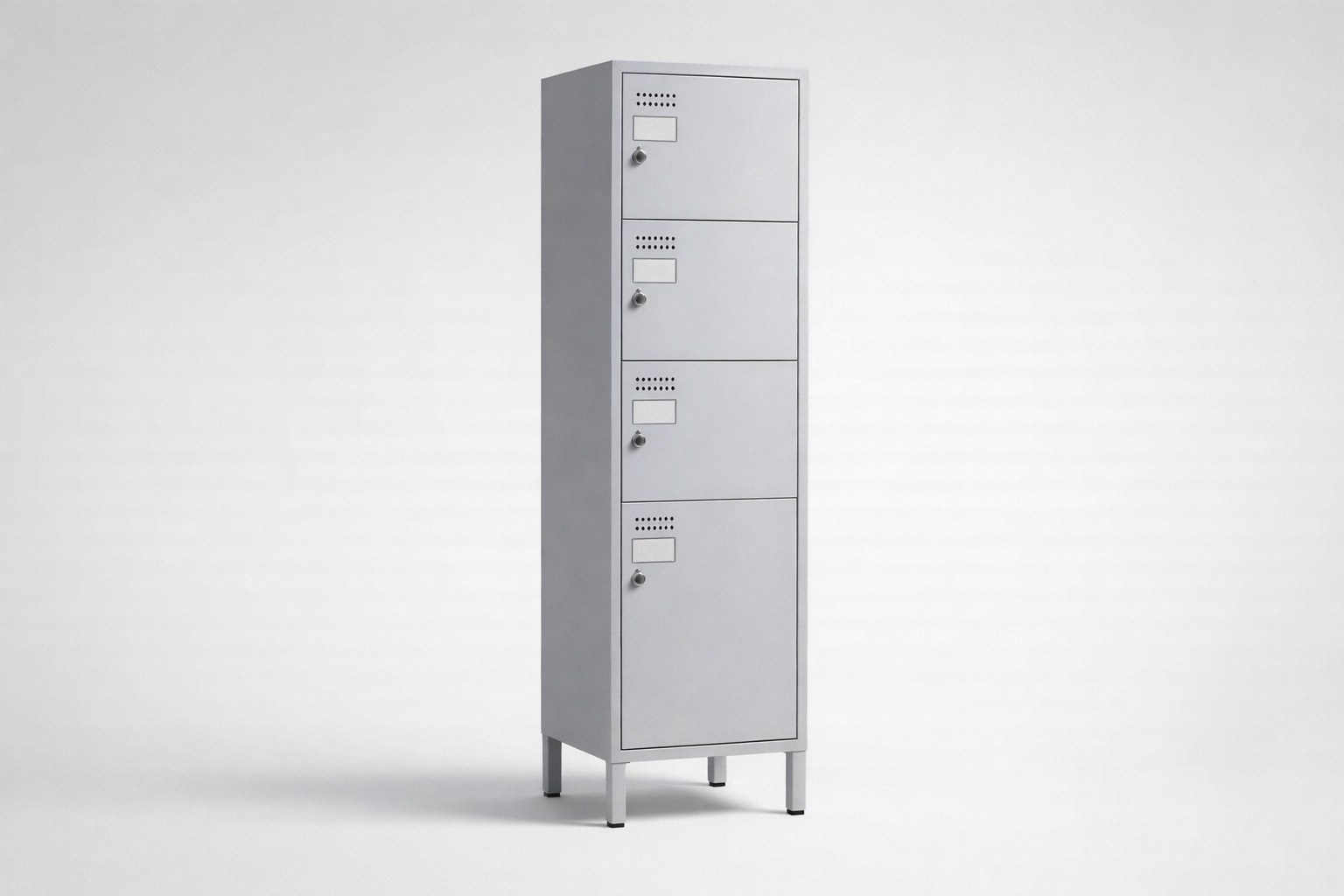 Skříň s plexi dveřmi MSus 314 – na nohách - vizuální kontrolu obsahu při zachování organizovaného