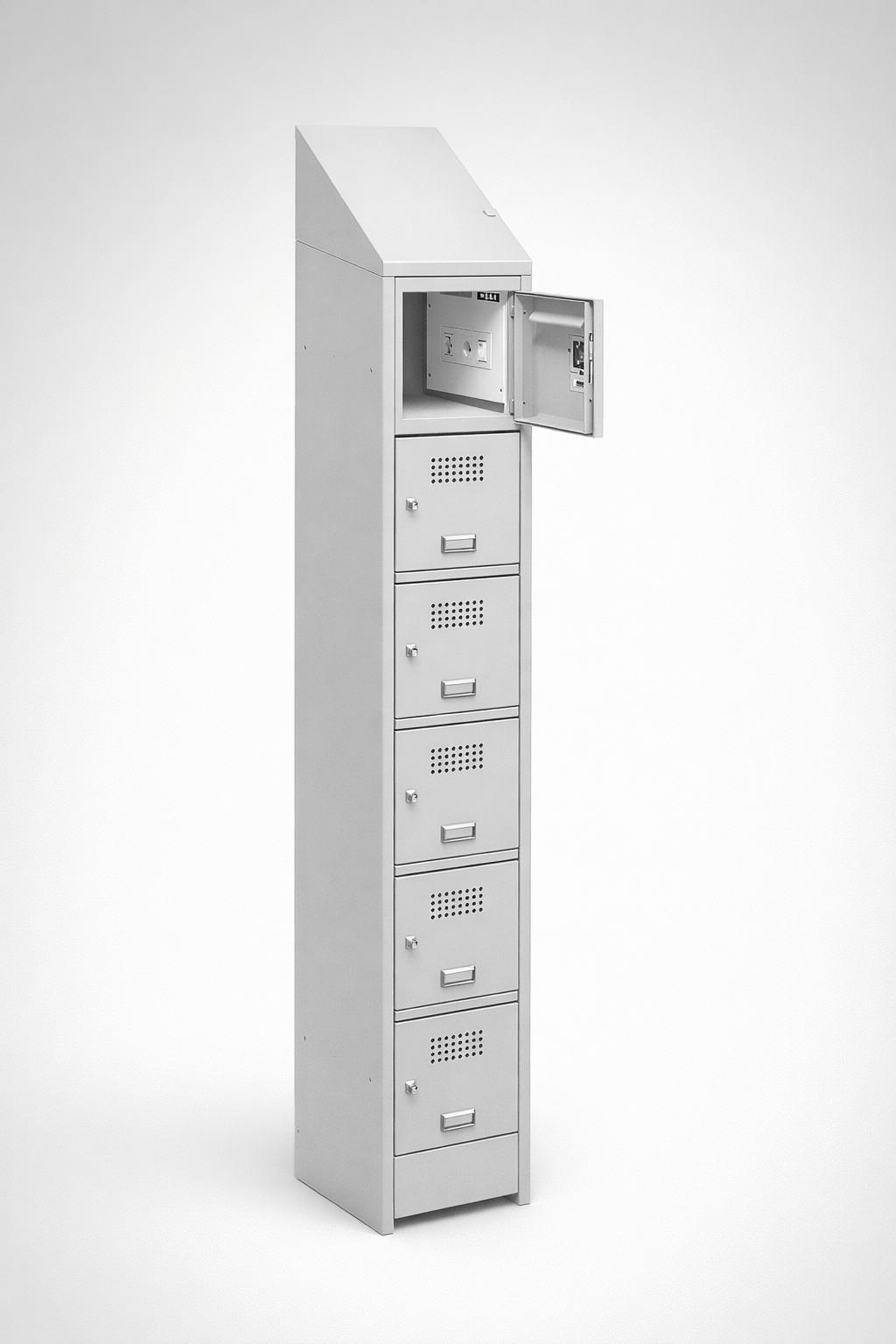 MSUV skříňka MSus 316v – z daszkiem - combining personal or garment storage with controlled