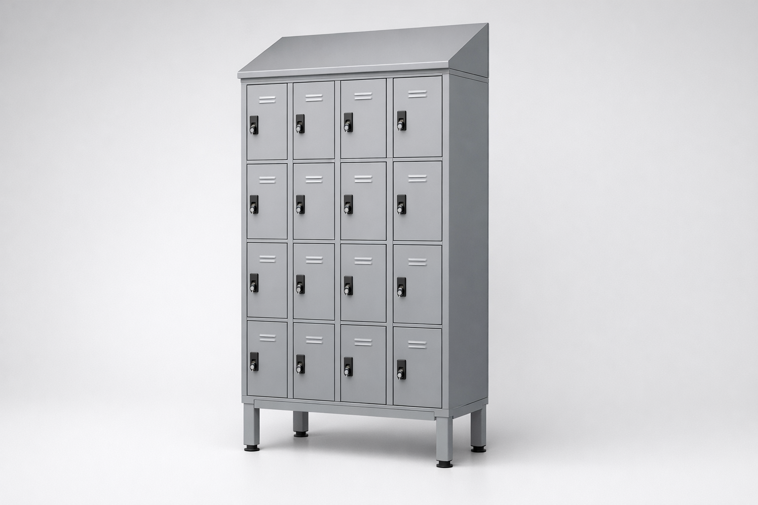MSUV skříňka MSus 435v – na nohách, z daszkiem - combining personal or garment storage with controlled