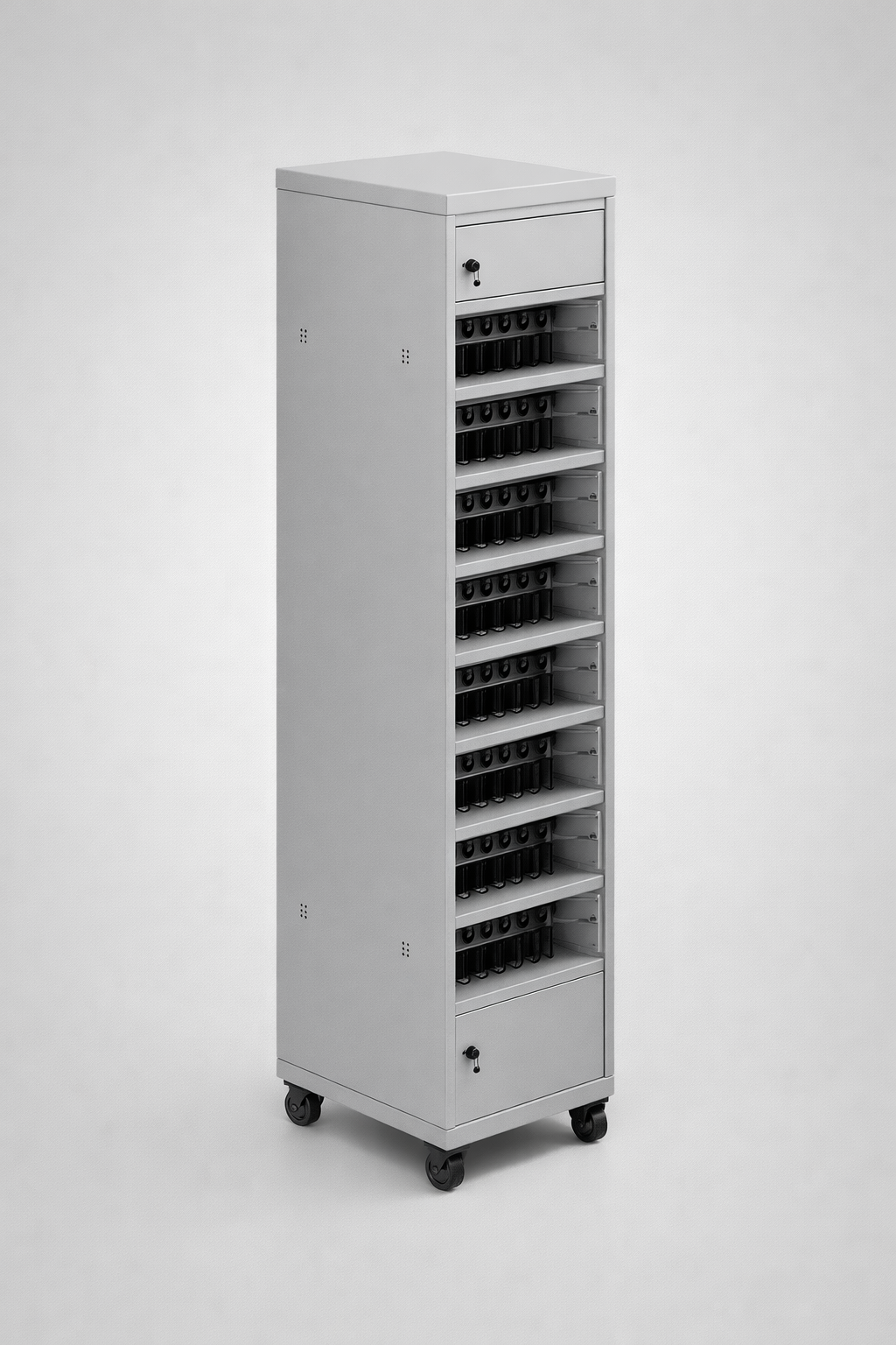 Skříň na notebooky SZNL 0101010117 - stacionární uložení, nabíjení a přiřazení sdílených