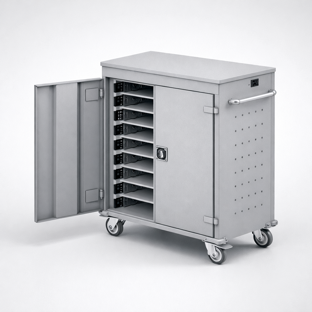 Vozík na notebooky WNL 0615051003 - kontrolovaný oběh, nabíjení a efektivní přesun