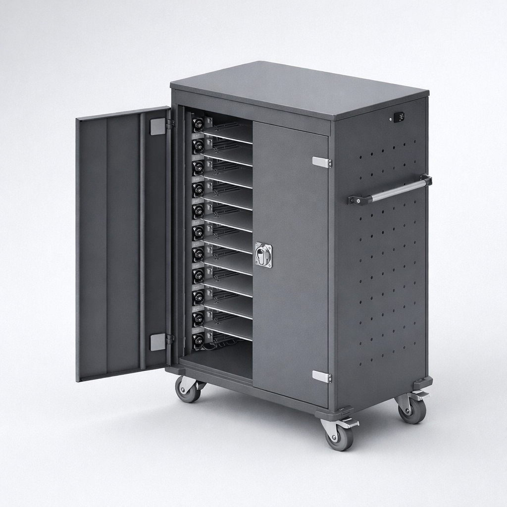 Vozík na notebooky WNL 0614051004 - kontrolovaný oběh, nabíjení a efektivní přesun