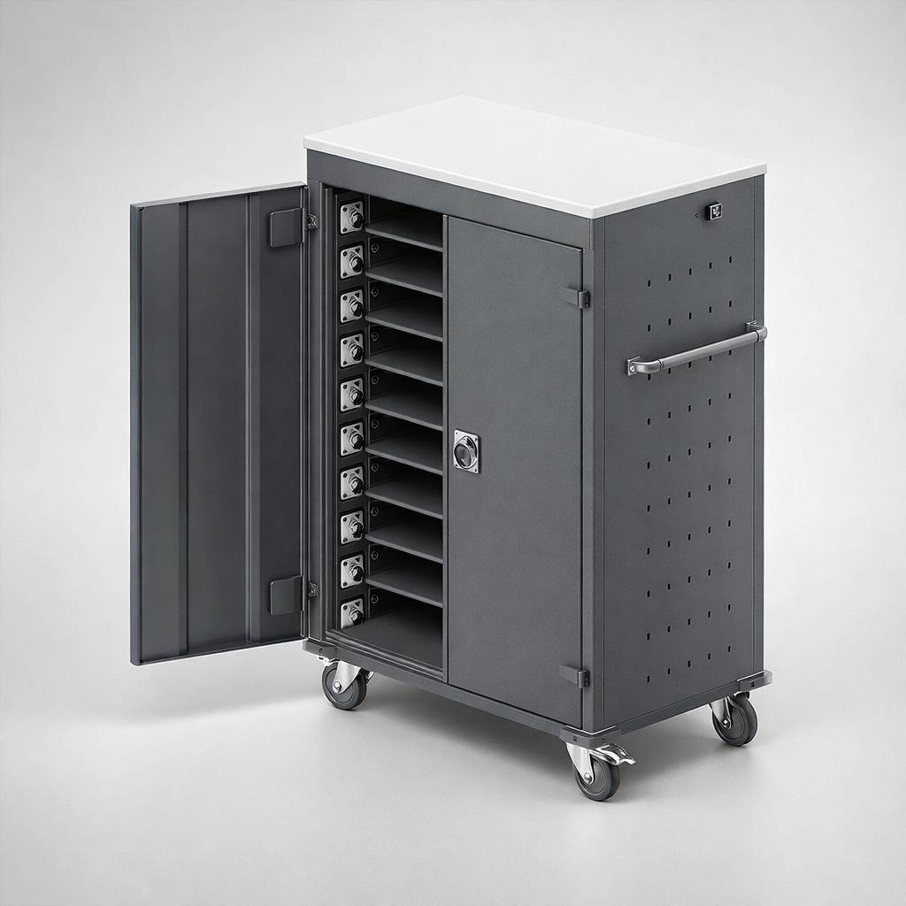 Vozík na notebooky WNL 0614051017 - kontrolovaný oběh, nabíjení a efektivní přesun