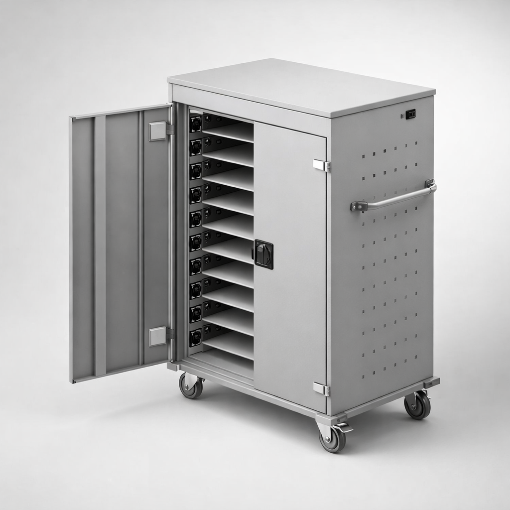 Vozík na notebooky WNL 0614051003 - kontrolovaný oběh, nabíjení a efektivní přesun