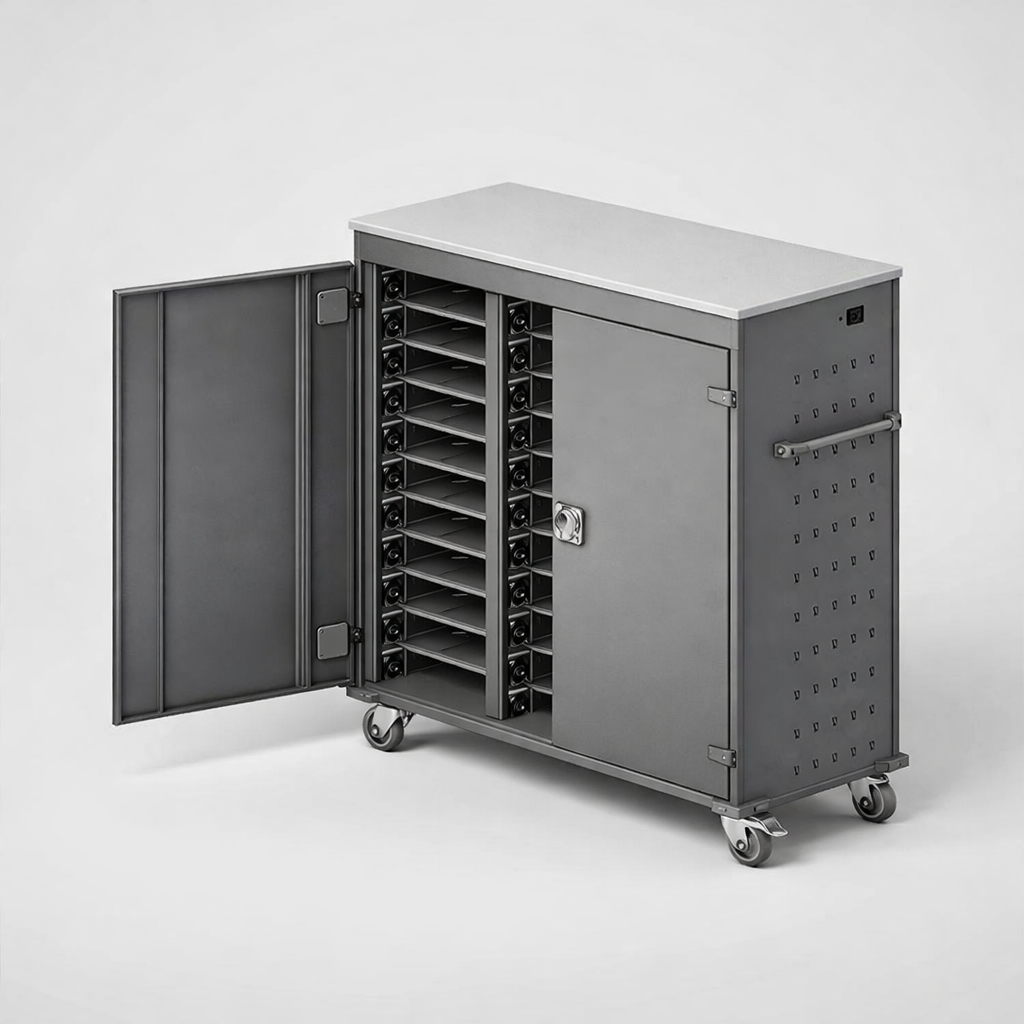 Vozík na notebooky WNL 0714051003 - kontrolovaný oběh, nabíjení a efektivní přesun