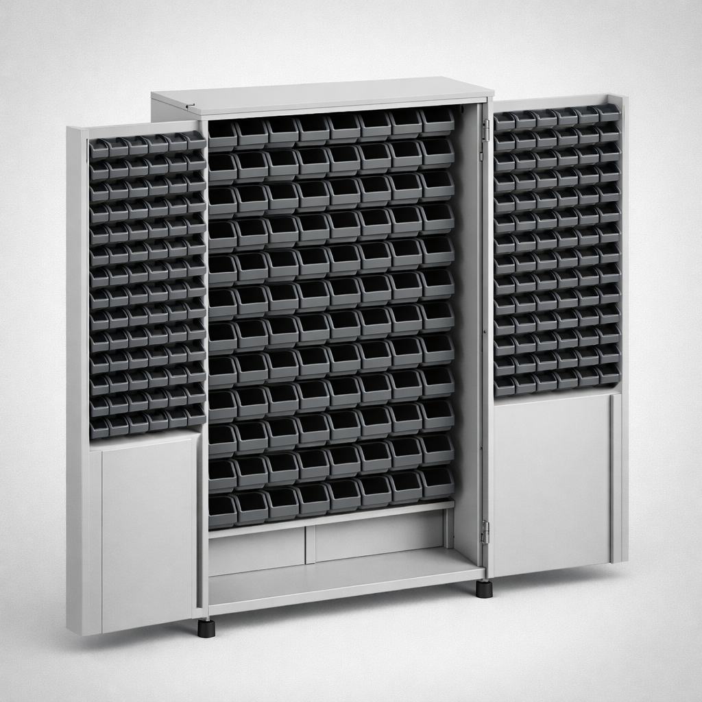 Dílenská skříň MSW212/5-09s - uspořádání nářadí, komponentů a servisního vybavení