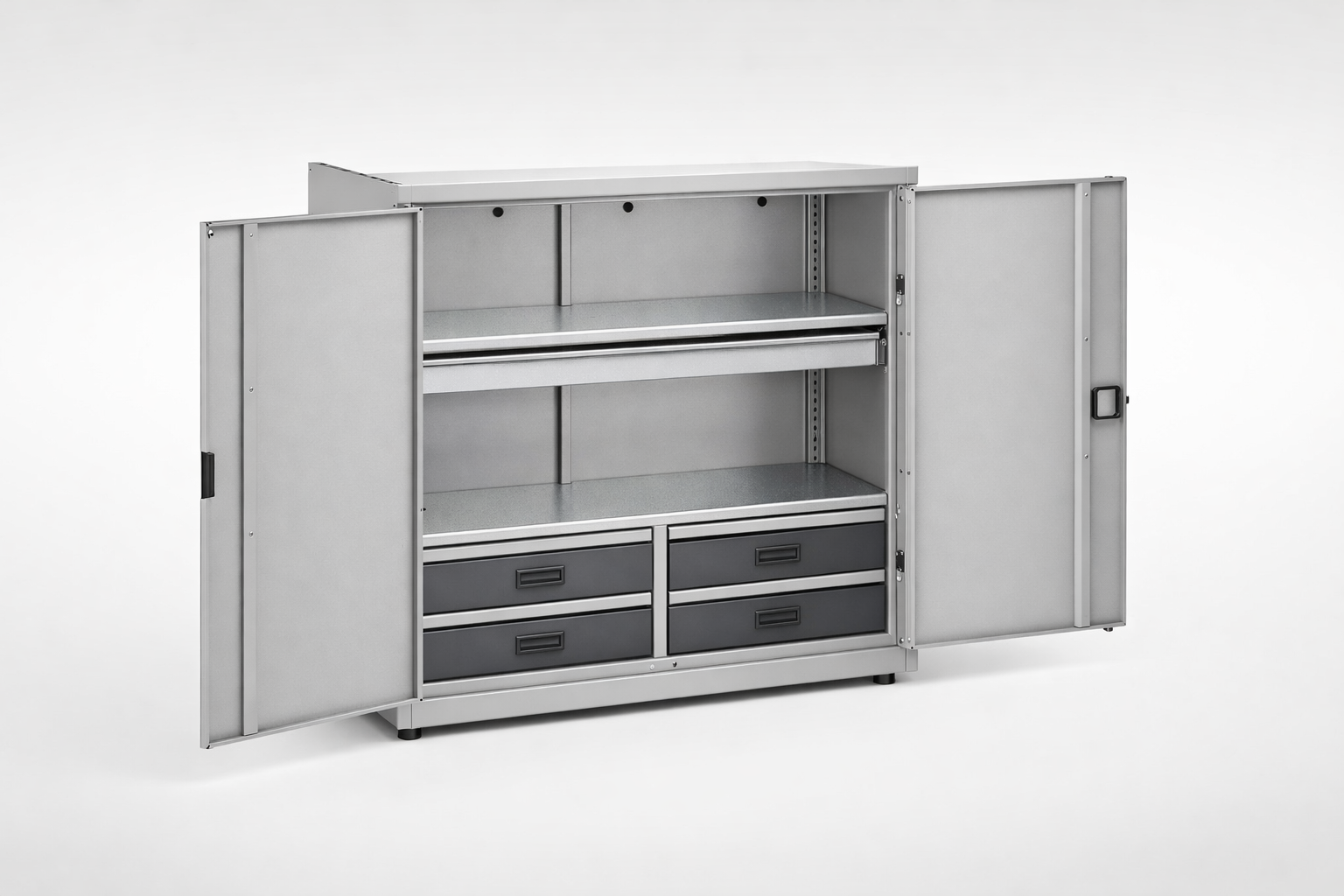 Dílenská skříň MSW112/5-27 - uspořádání nářadí, komponentů a servisního vybavení