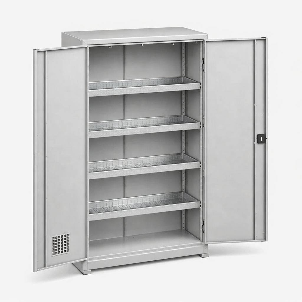 Dílenská skříň MSW212/5-25pa - uspořádání nářadí, komponentů a servisního vybavení