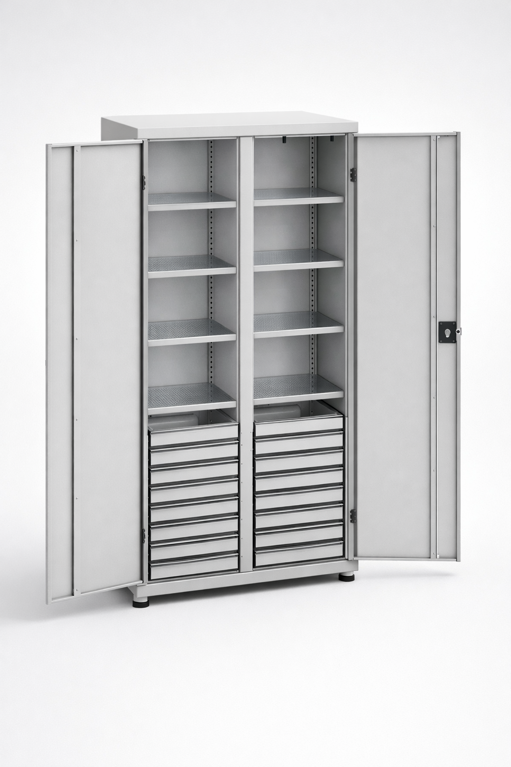 Dílenská skříň MSW210/5-30 - uspořádání nářadí, komponentů a servisního vybavení