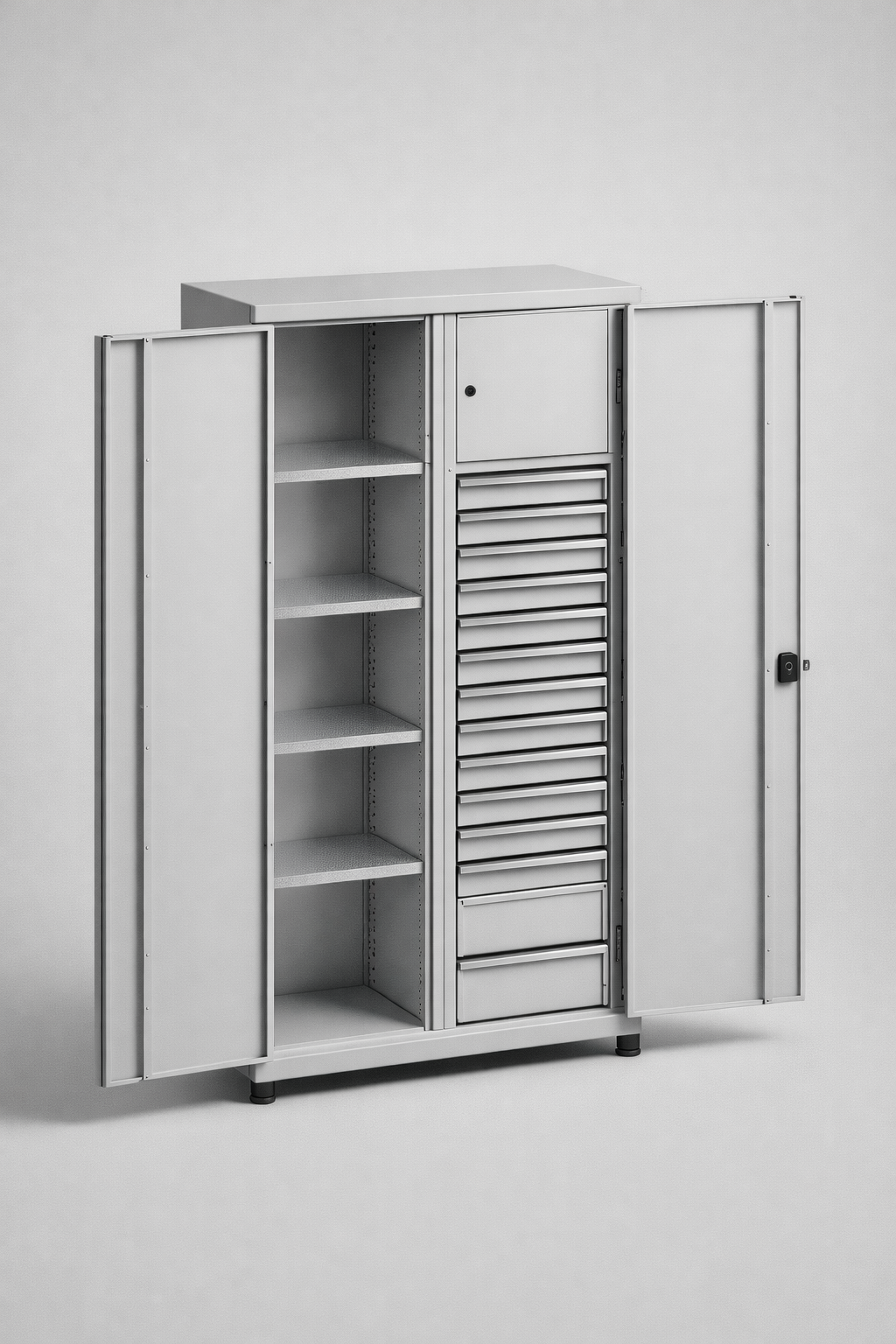 Dílenská skříň MSW210/5-31 - uspořádání nářadí, komponentů a servisního vybavení