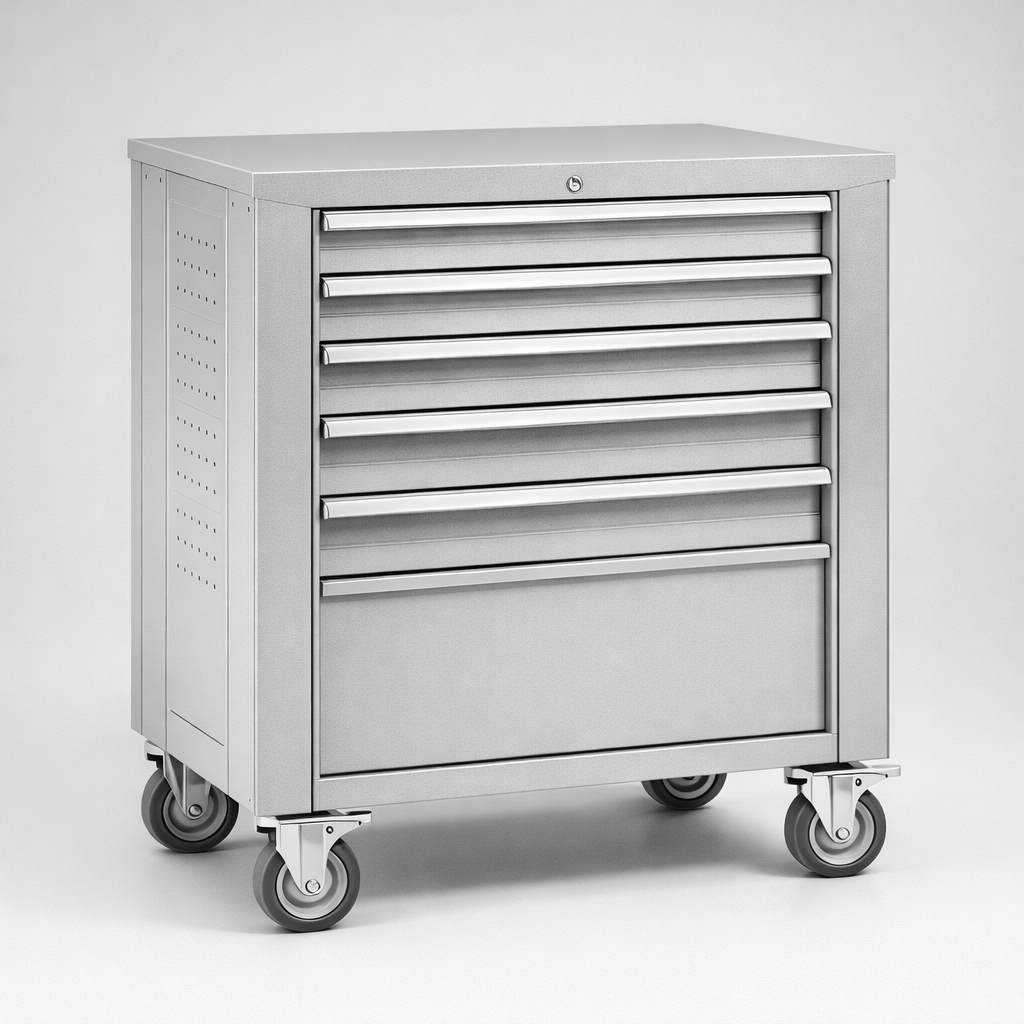 Dílenská skříň WWT 75A - uspořádání nářadí, komponentů a servisního vybavení