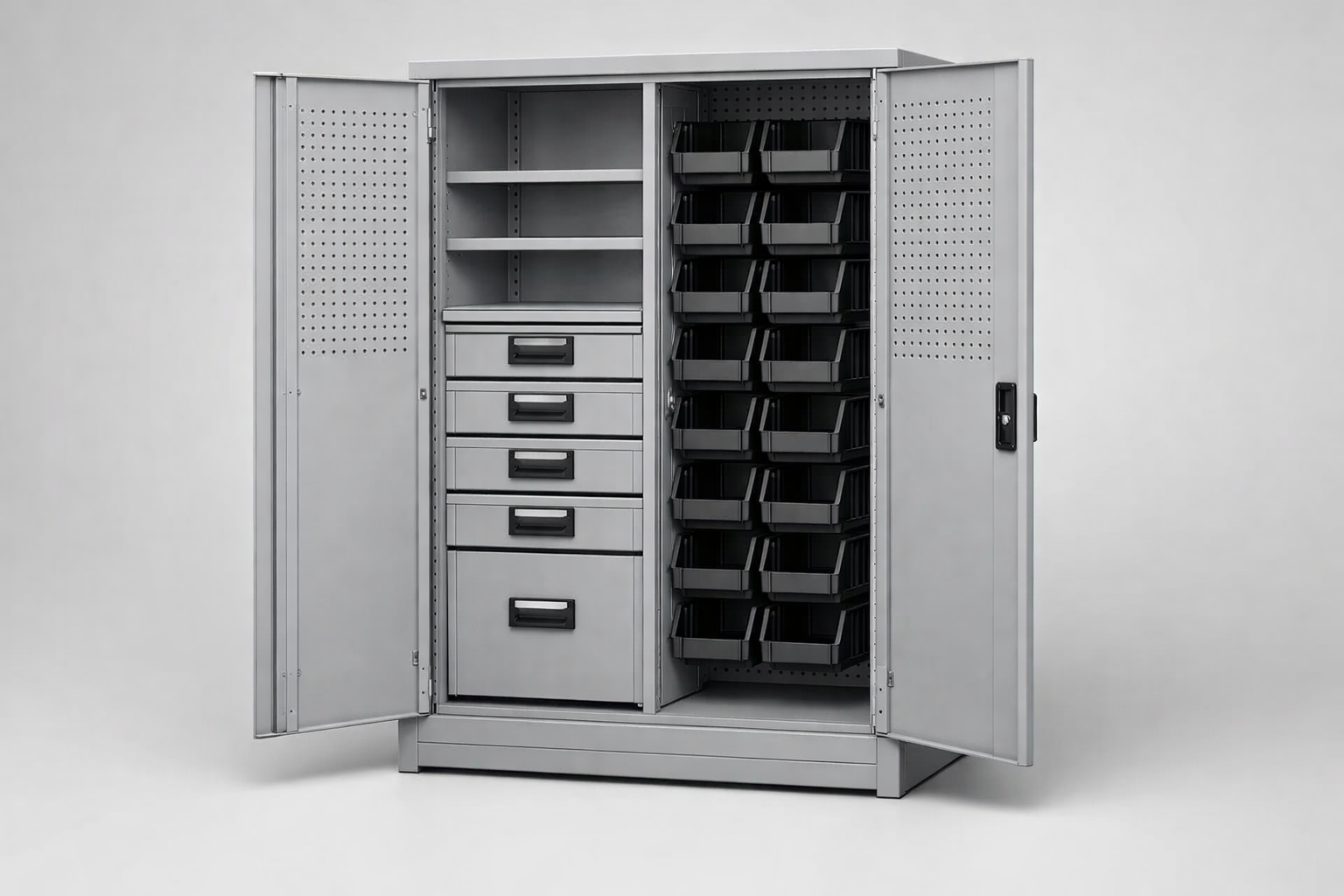 Dílenská skříň Pojemnik warsztatowy S1/h63 - WYSOKI - uspořádání nářadí, komponentů a servisního vybavení