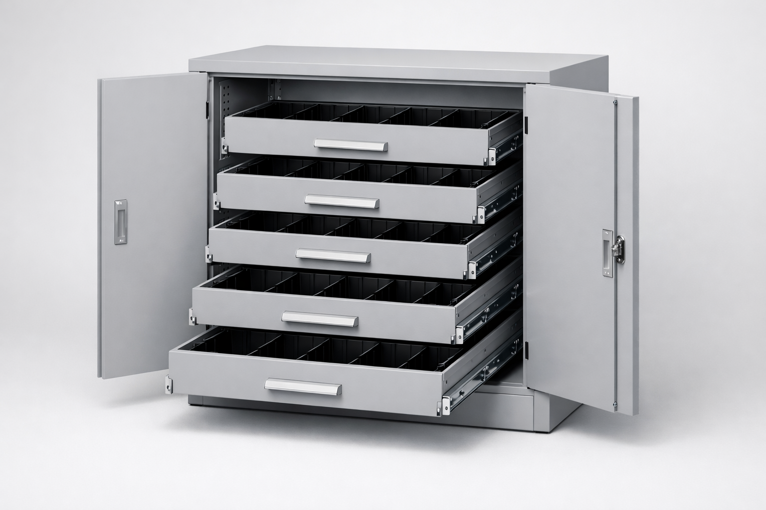 Dílenská skříň S5/h63 – 5 szt. - uspořádání nářadí, komponentů a servisního vybavení