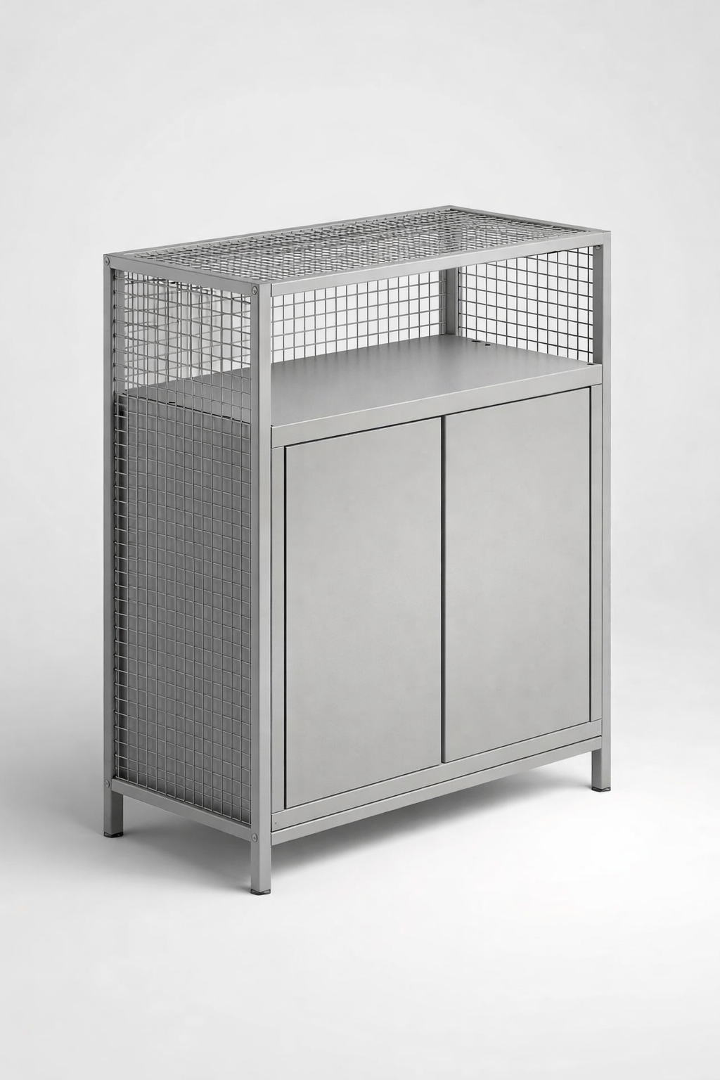 LOV furniture set Lov 3b - blending open presentation with enclosed storage in a