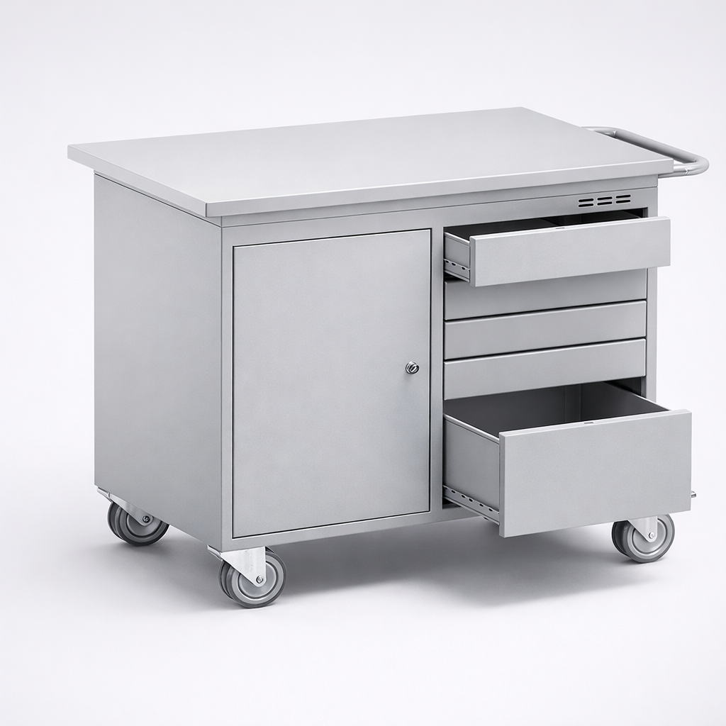 Dílenská skříň SzwN 251 - uspořádání nářadí, komponentů a servisního vybavení